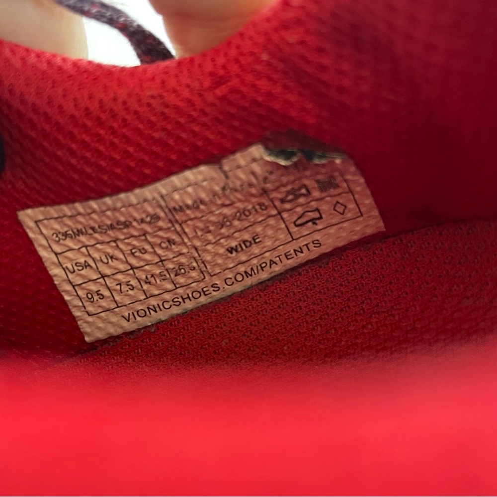 Vionic Women's Burgundy and Red Athletic Sneakers - Picture 9 of 9